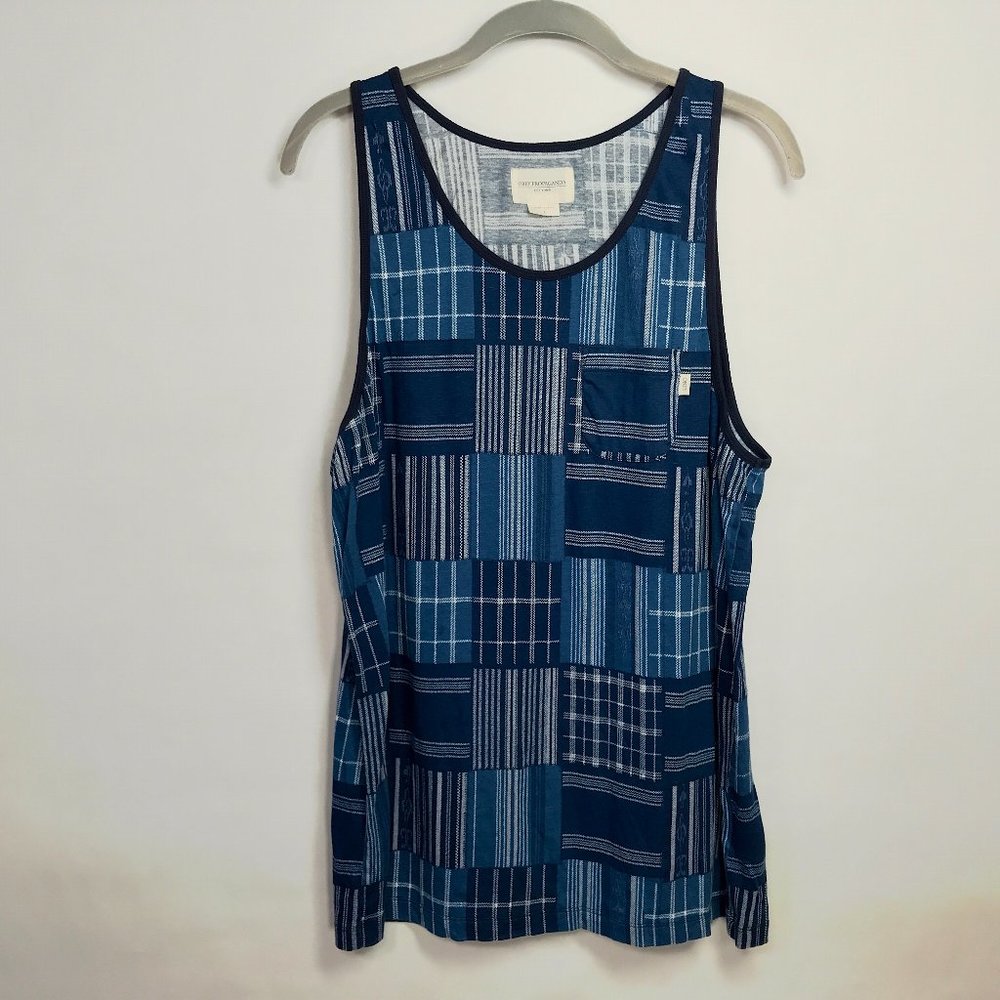 Obey Propaganda Patchwork Plaid Pocket Tank Top